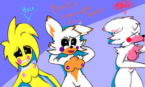 M Angle F Naf Pussy Nipples - 2016 animatronic anthro avian beak bird breasts canine chicken clitoris  e-01_(artist)