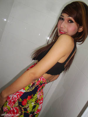 cute ladyboy pee - 