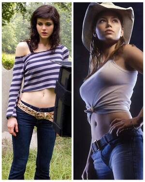 Jessica Biel Xxx Porn - Hotter TCM final girl? Alexandra Daddario or Jessica Biel? :  r/CelebrityBelly