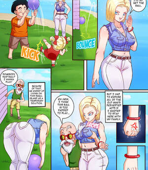 master cartoon porn - Android 18 x Master Roshi Cartoon Porn Comic - HD Porn Comix