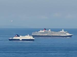 European Wife On Boat - P&O European Causeway ferry adrift with Queen Victoria cruise ship, 3 RNLI  Lifeboats and a helicopter dispatched to assist. : r/boatporn