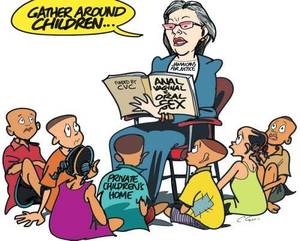 Animated Toddler Sex Porn - Clovis, Jamaica Observer editorial cartoon, June 19, 2014. A depiction of  the