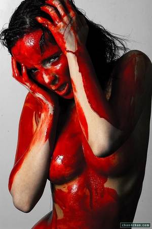 Bleeding Mouth Porn - body in tomato sauce