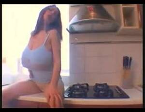 huge boob masturbate kitchen - Big Tits MILF Masturbates On Kitchen Counter : XXXBunker.com Porn Tube