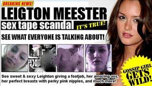 Leighton Meester Porn - Leighton Meester Full Sex Tape : r/entertainment