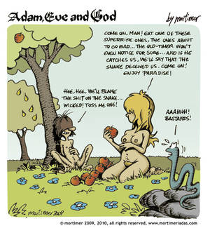 Adam And Eve Porn Comic - Cartoon: adam eve and god 16 (medium) by mortimer tagged ...