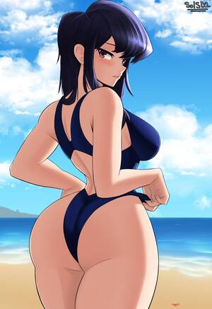 cartoon anime nude beach - Komi at the beach free hentai porno, xxx comics, rule34 nude art at  HentaiLib.net