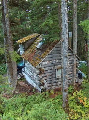 Country Cabin Porn - Mossy log cabin in Girdwood, Alaska. Photo by George Brims. via cabinporn