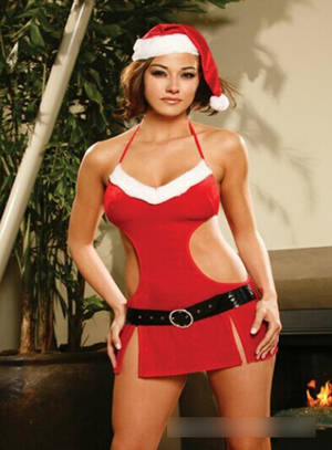 Lady Santa Porn - Cosplay Santa Claus women porn sexy lingerie hot babydoll plus size sexy  costumes chrismas dress + Belt + hat + G string-in Exotic Apparel from  Novelty ...