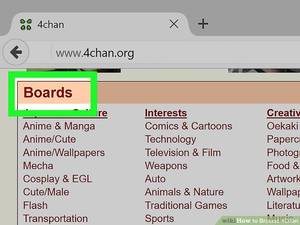 4chan Transformation Porn - Image titled Browse 4Chan Step 1