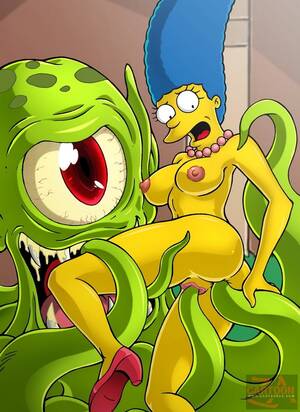 Milf Marge Simpson Toon Porn - XXX Toon Oops: Marge Simpson Fucked by Kodos