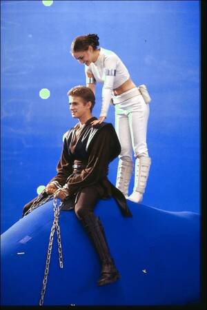 Fucking Natalie Portman Porn - Hayden Christensen and Natalie Portman on the set of Attack of the Clones :  r/StarWars