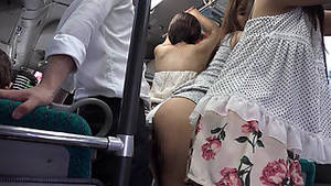 Asian Bus Porn - Short Skirt Asian MILFs In The Bus