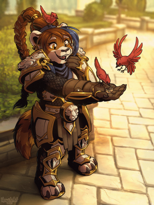 Female Pandaren Porn - howliteart: Pandaren feeding some friends ðŸ¦ðŸ¼ðŸ¦ðŸ¦CÎ¿mmission for Ducky!  Tumblr Porn