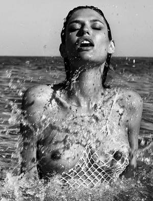 black and white pictures of people on the beach nude - splash #planetblue Â· Nude PhotographyFashion ...