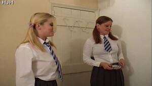 blondes giving handjobs uniform - girls give a handjob - XNXX.COM