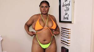 ebony big natural tits bikini - Big Titty Ebony Busting Out Of Micro Bikini's - EPORNER