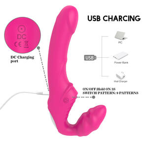 lesbian pink vibrator - S-handle vibrator female porn G-point dummy penis vibrator lesbian adult  sex toy on sale