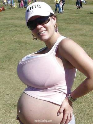 cute preggo boobs - Cute young woman - looks like her breasts are pregnant, too! :)