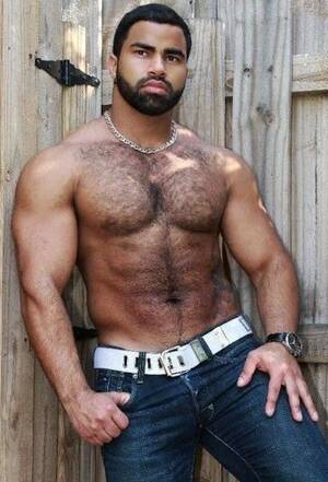 Hairy Gay Porn Caption - Hairy Black Muscle Man