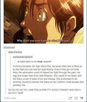 Mom Attack On Titan Porn - sometimes, i hate aot fans more than dbz fans.