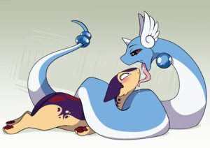 Furry Dragonair Porn - 184832 - suggestive, artist:arctic-fox, oc, oc:blitz (gyro), dragonair,  fictional species, mammal, mustelid, quilava, anthro, feral, nintendo,  pokÃ©mon, ambiguous gender, blue eyes, blushing, coiling, duo, fire, fur,  imminent vore, long tongue, male ..