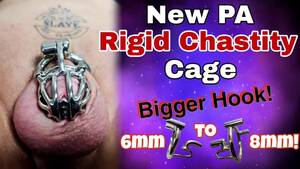 Gauge Bdsm Porn - New Rigid Chastity Cage Stretching Prince Albert Gauge! Femdom Bondage BDSM  Real Homemade MILF Step - Pornhub.com