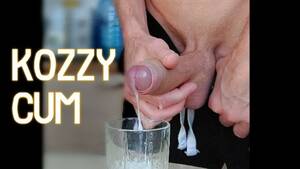 huge load of cum into cup - Jerking a huge cum load in a glass and cum drinking Porn Video - Rexxx