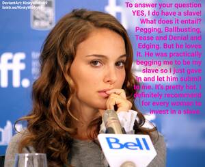 Natalie Porn Captions - Public Femdom Caption | Natalie Portman by KinkyWinky69 on DeviantArt