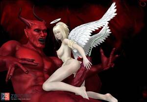 Female Satan Porn - Angel against a satan