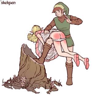 loz link spanking - The Legend Of Zelda Sex Art - Over The Knee Spanking, Panties, L, Forrest,  White Panties, Maledom - Valorant Porn Gallery