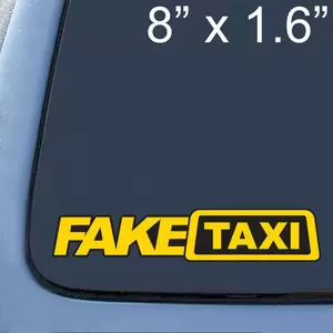 faketaxi creampie - Fake Taxi Porn Cab Casting Couch Vinyl Bumper Sticker Car Decal | eBay