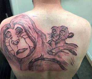 Lion King Shit - stunning lion king tattoo : r/delusionalartists