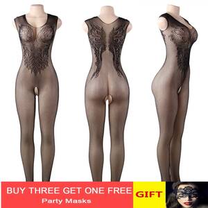 Full Body Fishnet Porn Length - New Sexy Sheer Mesh Fishnet Tights Body Stockings Women Erotic Lingerie Porn  Sex Underwear Sexy Open Crotch Teddies Bodysuits - AliExpress