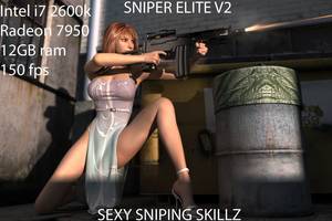 Elite Porn - Sniper Elite V2 Sexy Running Headshots Intel i72600k Radeon7950