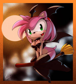 Halloween Amy Rose Porn - amy rose halloween sexy by mikuhatsune123mew on DeviantArt