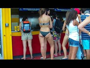 black thong candid - 