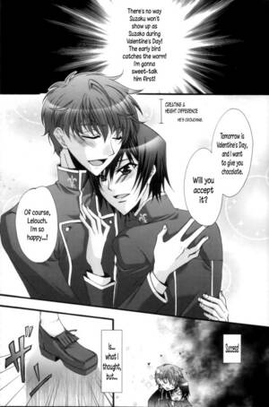 Code Geass Yaoi Porn - CLASSIC MILK, PEACE and ALIEN] Suzako DE Valentine â€“ CODE GEASS: Lelouch of  the Rebellion dj [Eng] - Gay Manga | HD Porn Comics