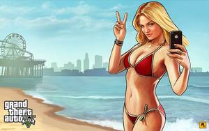 Grand Theft Auto V Pornstars - That's not Kate Upton in the 'Grand Theft Auto V' adsâ€”it's this model