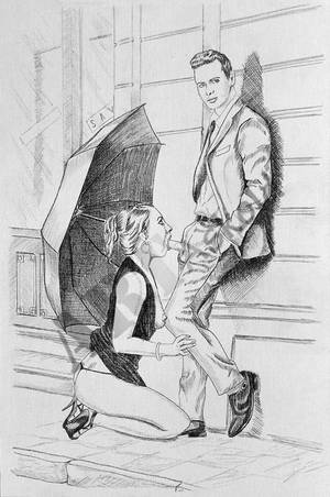 black and white xxx drawings - The Girl Suck Dick : Nude pencil drawings t#erotic art#drawing#couple