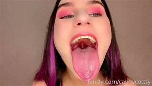 Nasty Porn Tongue - Watch NastySnk presents: Candy - Spit, Big Mouth, Long Tongue Porn -  SpankBang