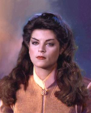 Kirstie Alley Saavik Porn - Kirstie Alley as Lt. Saavik.