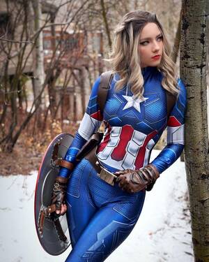 Female Captain America Cosplay Porn - View Captain America by Halcy Bella for free | Simply-Cosplay