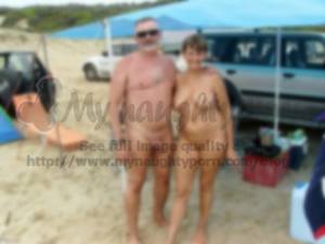 elder hairy nudists at beach - Older nudist couple on a sand beach showing guys small shaved uncut dick  and woman's huge saggy tits and shaved cunt