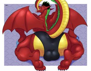 American Dragon Porn Ass - Rule 34 - 2020 american dragon: jake long anthro ass balls big butt bodily  fluids bulge clothing disney dragon gay jake long looking at viewer looking  back male male only membrane (anatomy)