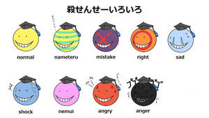 Assassination Classroom Porn - The many faces of Koro Sensei [Image via Assassination Classroom Wiki]