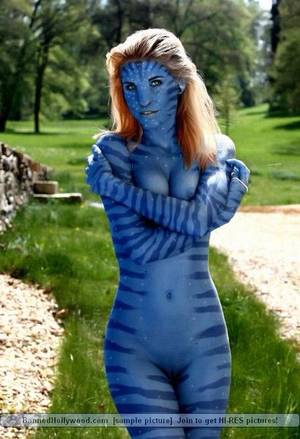 Avatar Body Paint Porn - Blue tigress