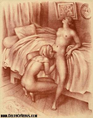 erotica lesbian art - Mature Lesbian Sex Drawings | Niche Top Mature