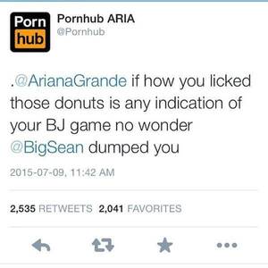 Ariana Grande Pornhub - Pornhub rekting Ariana Grande : r/PeopleGettingrekt