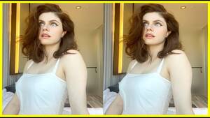 Alexandra Daddario Nude Porn Emma Watson - From her bed, Alexandra Daddario takes a naked selfie. - YouTube